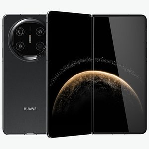 3D Huawei Mate X6 Obsidian Black