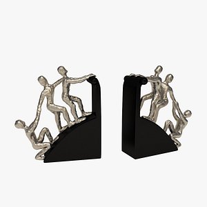 Uttermost Helping Hand Nickel Plated Bookends