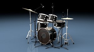 3d drum kit model