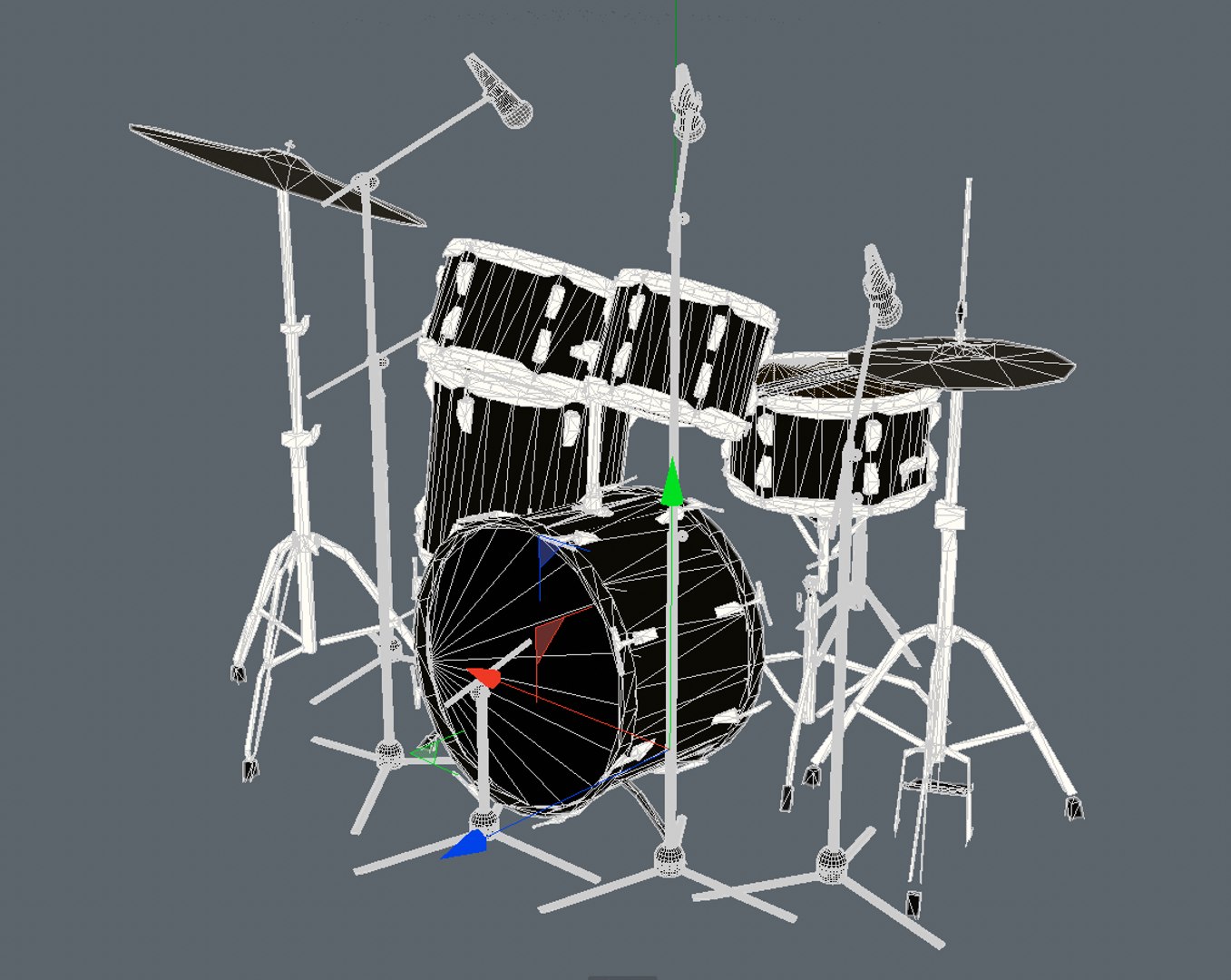 3d Drum Kit Model