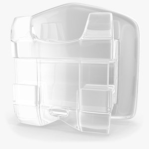 Ceramic Self Ligating Dental Braces Bracket V04 3D