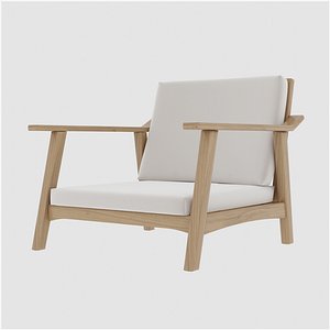 3D Japanese Tatami Chair