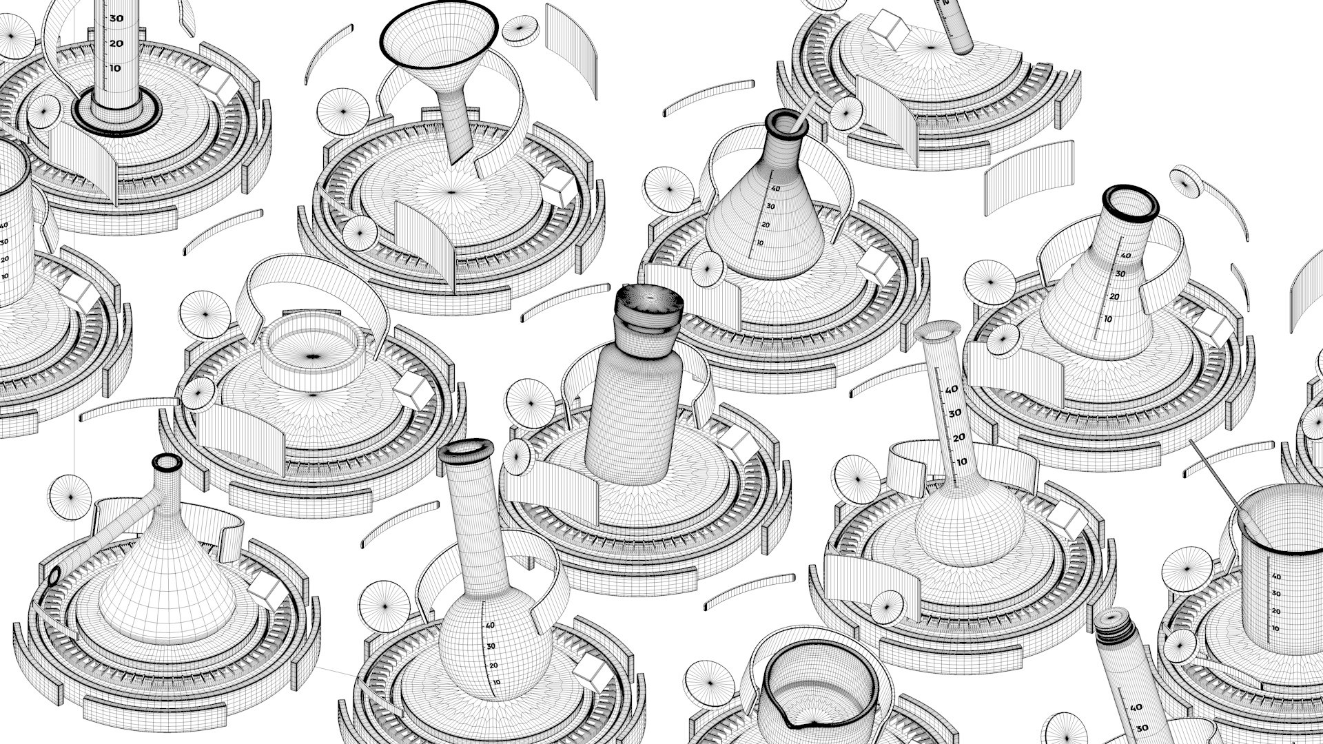 3D Chemical Equipment Glass Test Tube Beaker Model - TurboSquid 2268092