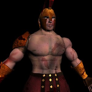 3d roman warrior model