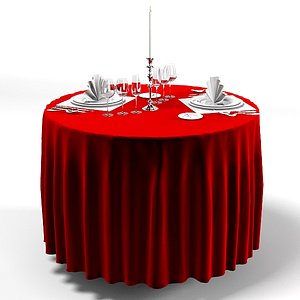 classic round dining table tableclothes appointments tableware restaurant cafe
