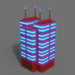 3D PBR Sci-Fi Building A39