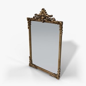 Monroe Baroque Mirror - Carved Gold Frame Wall Mirror