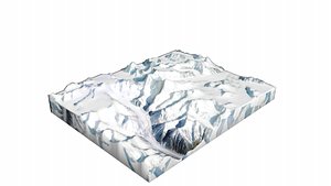 3D Rimo I Mountain model