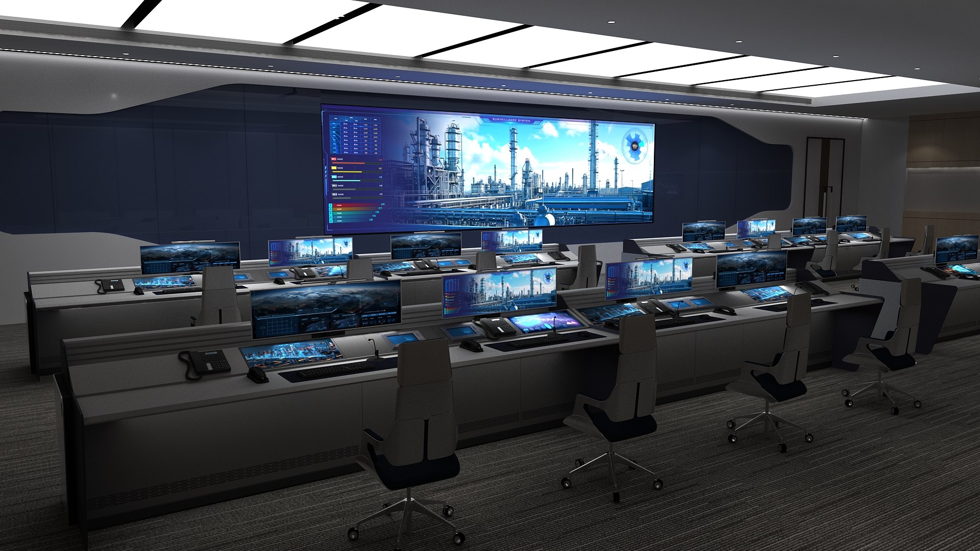 Modern Control Room 3D Model - TurboSquid 2209067