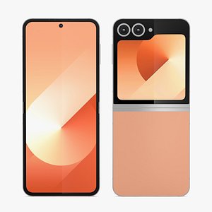 3D Samsung Galaxy Z Flip6 Peach
