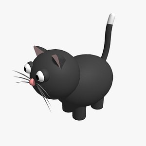 Cartoon cat 3D model