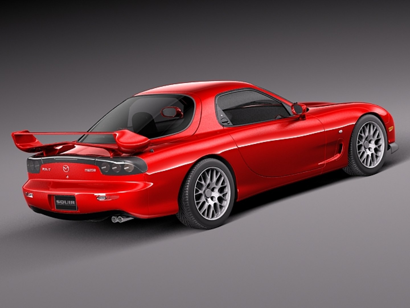 3d model mazda rx7 rx-7 sport coupe