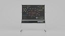 Customizable Double-Sided Metal Blackboard Rectangular Writing Board