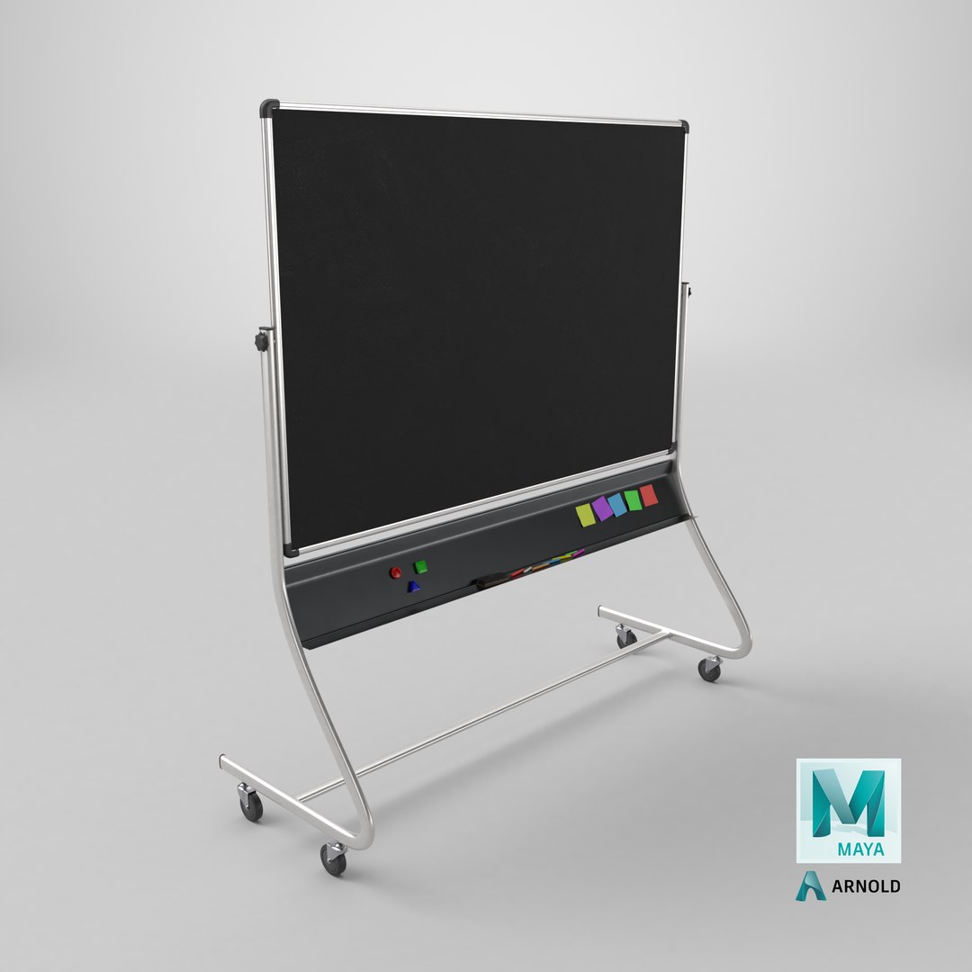 Customizable Double-Sided Metal Blackboard Rectangular Writing Board 3D model https://p.turbosquid.com/ts-thumb/Xd/7NsIHe/Xy/stemcell_maya_arnold_render/png/1747758229/1920x1080/fit_q87/0a418e1b37244816f04f3ab1b09eeebf7f26797c/stemcell_maya_arnold_render.jpg