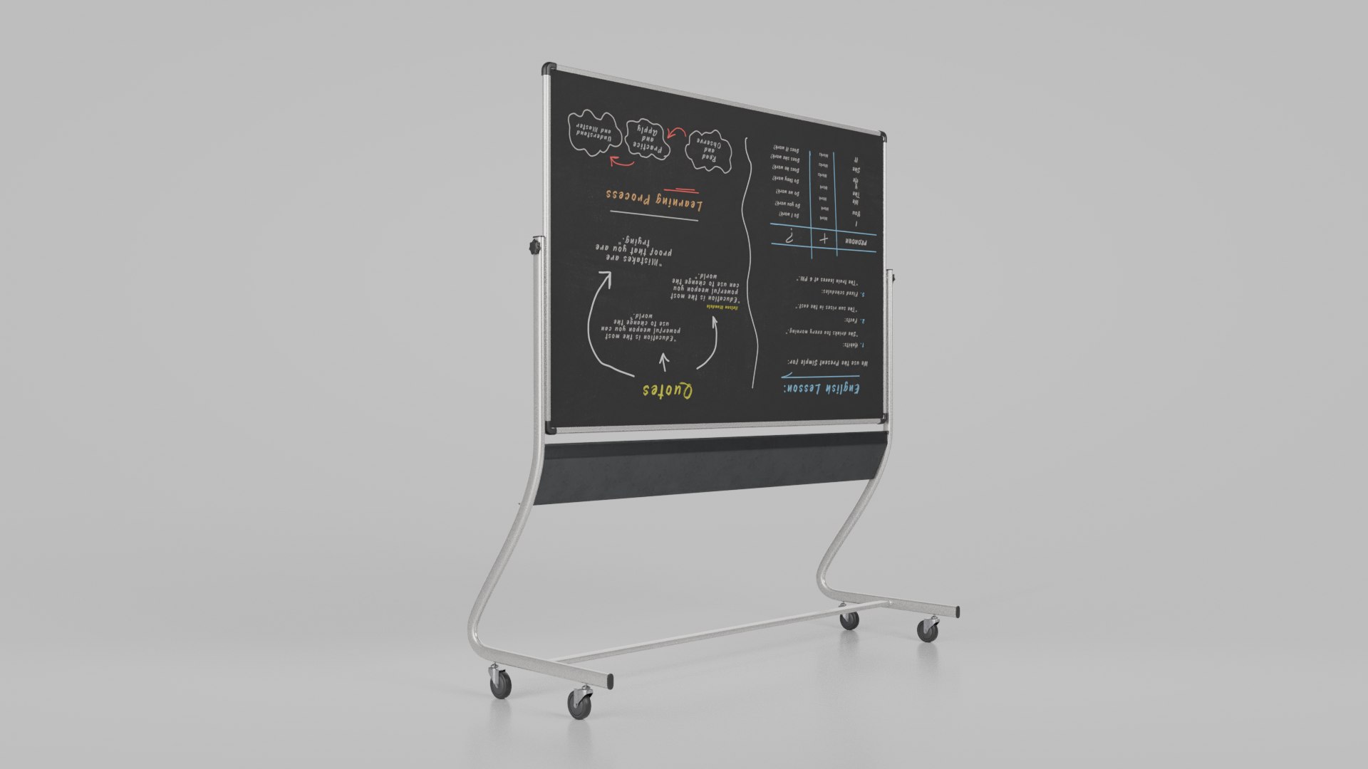 Customizable Double-Sided Metal Blackboard Rectangular Writing Board 3D model https://p.turbosquid.com/ts-thumb/Xd/7NsIHe/qN/render_4/png/1746392065/1920x1080/fit_q87/96c1a9b107ebd6dfb7fc5965e4ac9cedcfa53e79/render_4.jpg
