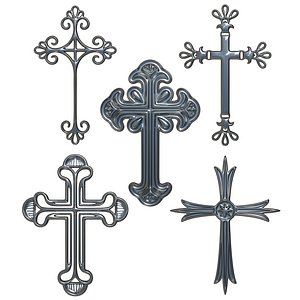 3D model 5 Christian Cross V11