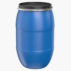 Plastic drum v1 3D model