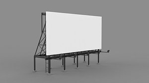 Advertising Billboard 3D model