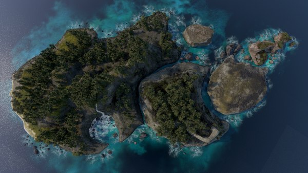 3D archipelago islands | 1143902 | TurboSquid