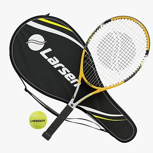 tennis rackets larsen 300a 3D model