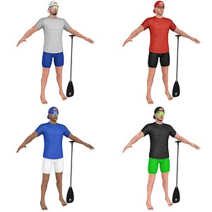 pack athlete paddle 3D