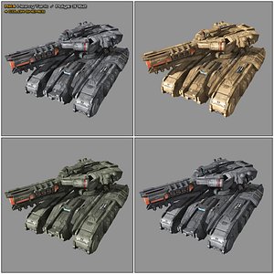 scifi heavy tank mk4 3D model
