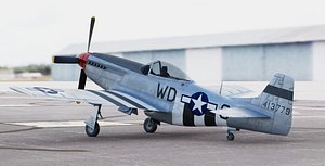 North American P-51D Mustang WWII Fighter Airplane
