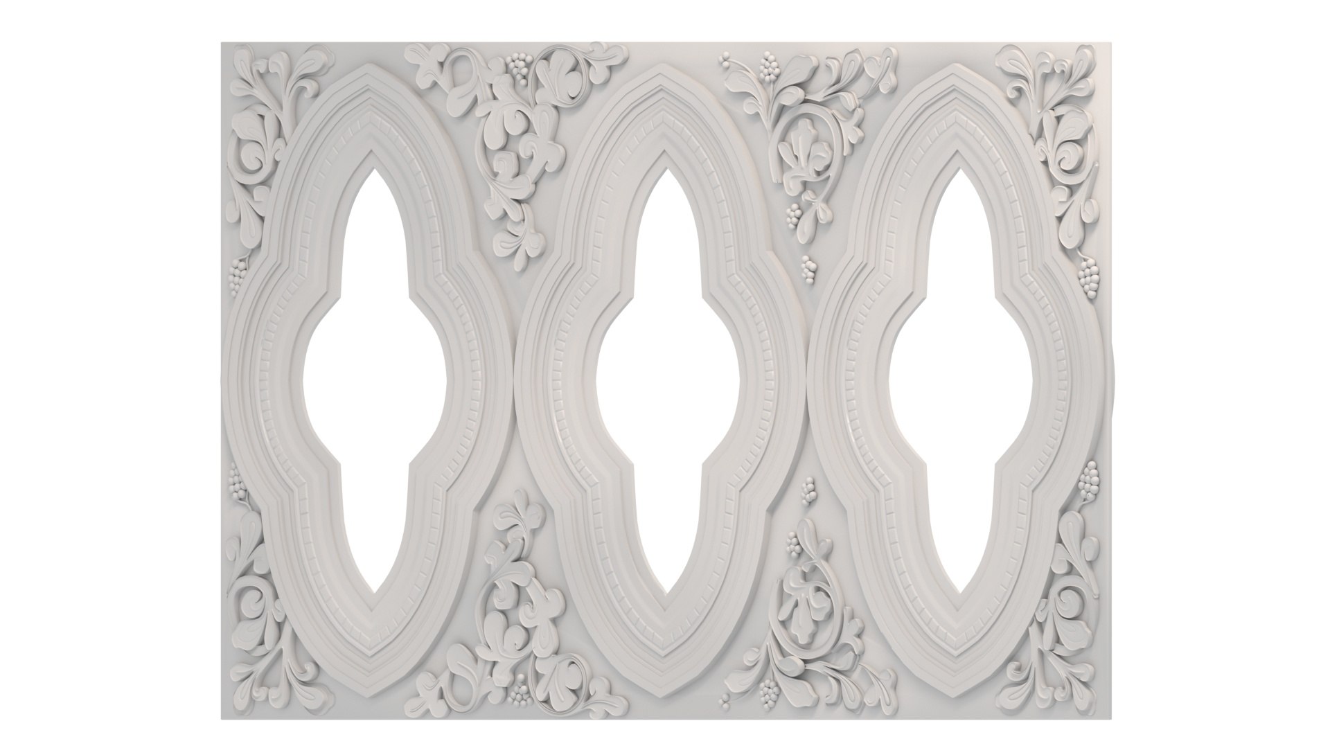 3D Reclaimed Carved Limestone Window - TurboSquid 1838884