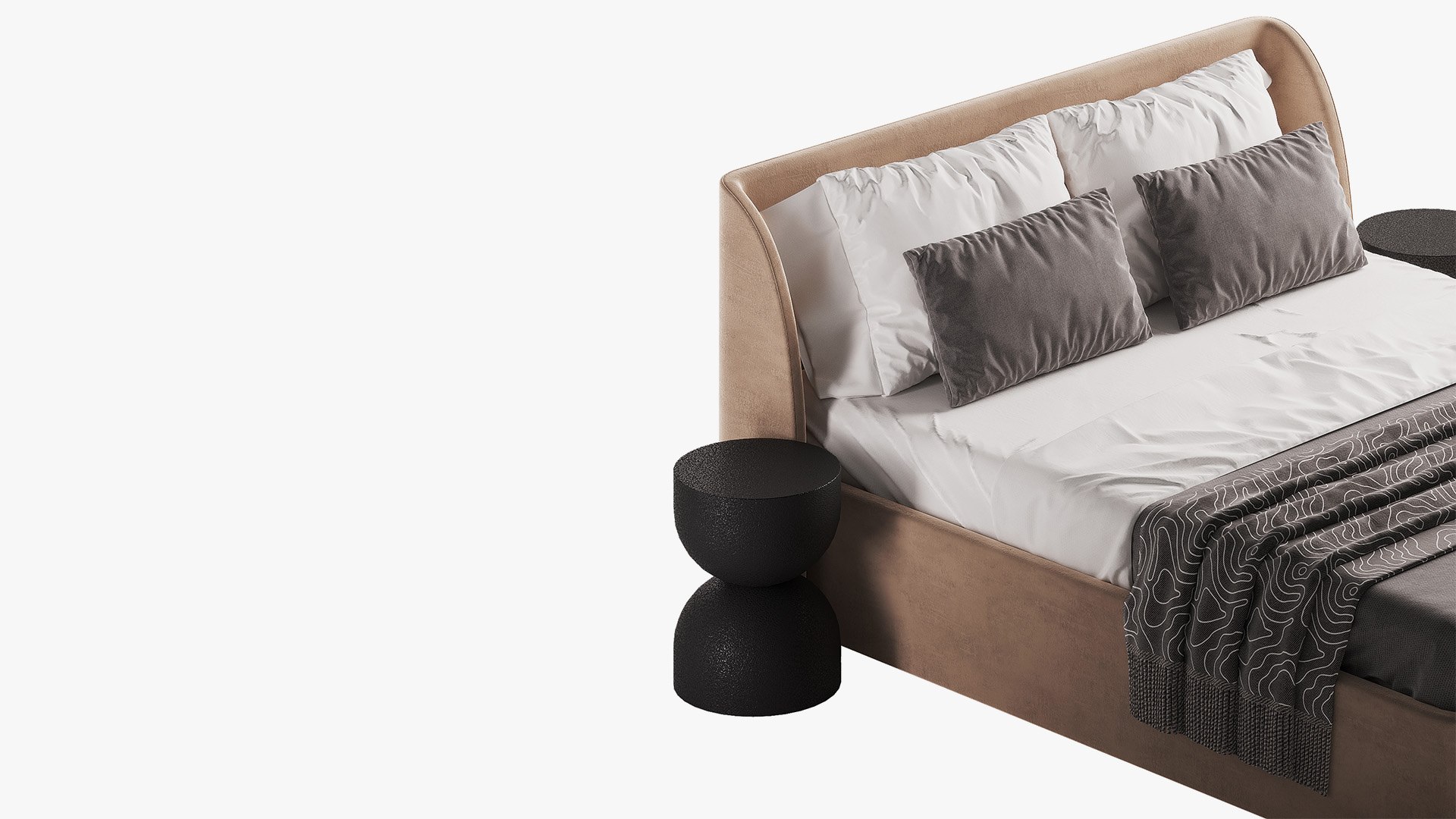 Beige bed with black nightstands model https://p.turbosquid.com/ts-thumb/Xd/QRuwAI/7I/ts_005/jpg/1762474179/1920x1080/fit_q87/2d6bee96979614de621c8413e53484d47f389c34/ts_005.jpg