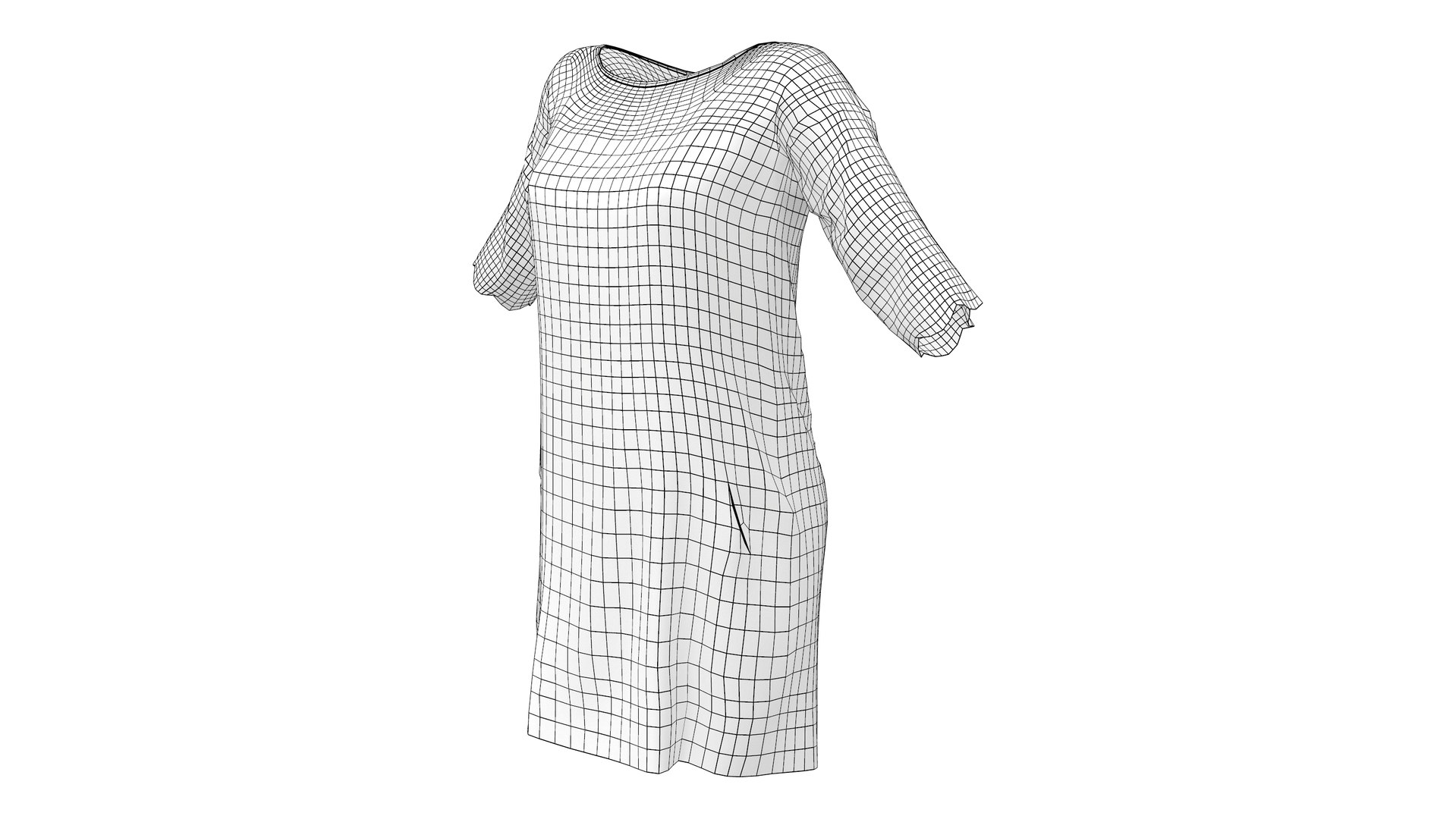 3D Tunic Summer Dress - TurboSquid 1881377