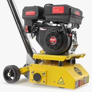 3D Tomahawk Concrete Scarifier Gas Powered Yellow