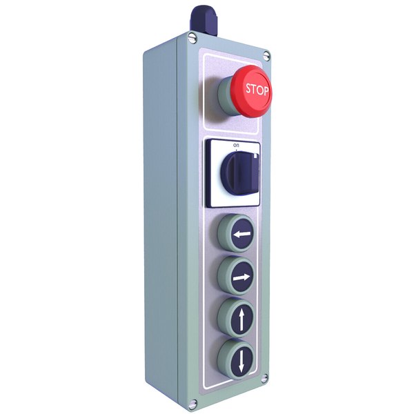 modelo 3d Industrial Push Button Switch 22 - TurboSquid 1912597