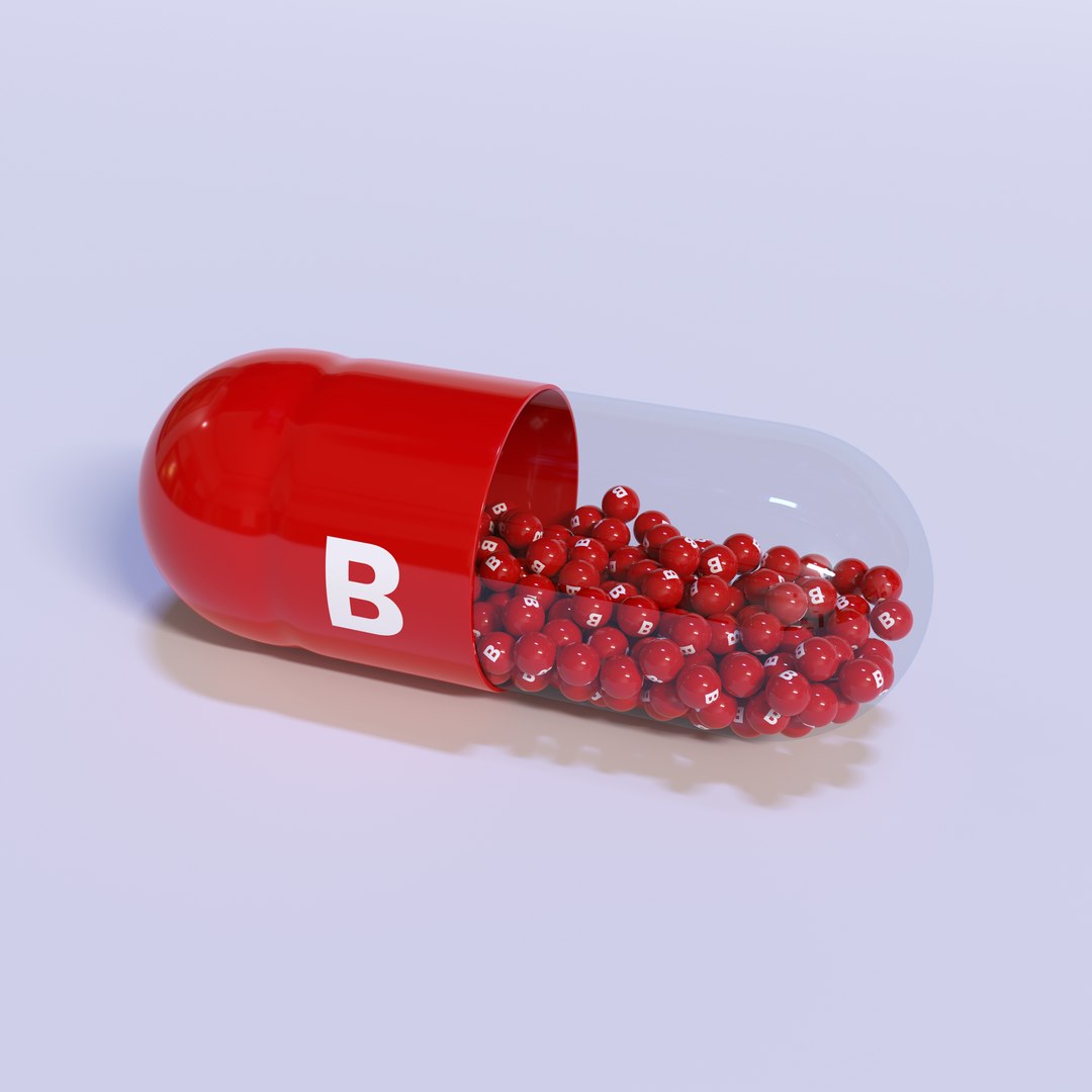 VITAMIN B Medical Capsule 3D Model - TurboSquid 2113491