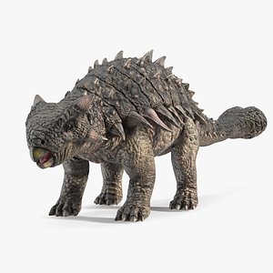 アンキロサウルス3Dモデルダウンロード用。TurboSquid