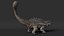 3D Alkylosaurus of Tropical Habitat Rigged for Maya model