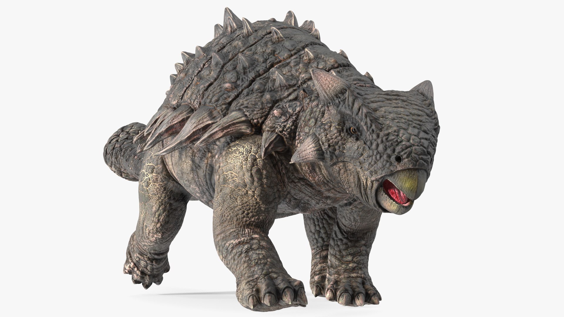 Alkylosaurus of Tropical Habitat Rigged for Maya 3D model preview