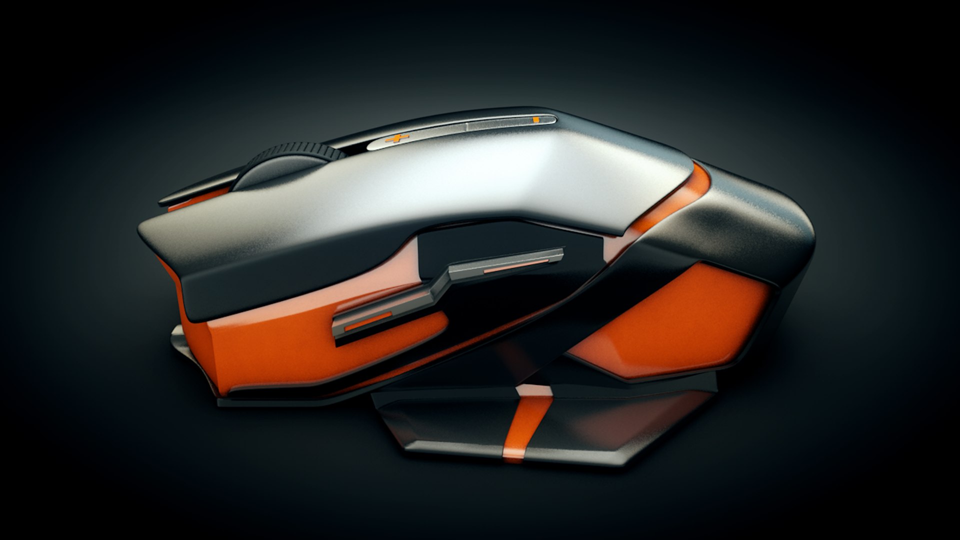 wireless gaming mouse 3d c4d