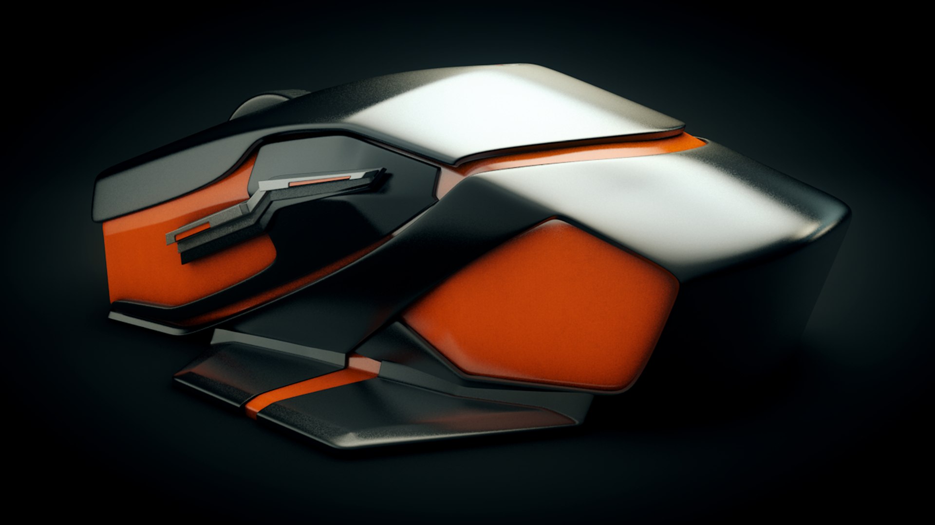 wireless gaming mouse 3d c4d