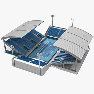 Tennis hard court 04 model