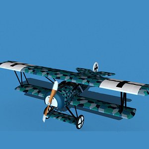 3D Fokker D-VI V07 model