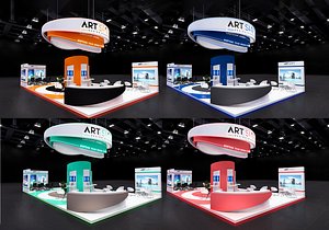 Exhibition booth stand 14 x 8m