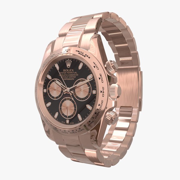 Rolex Cosmograph Daytona Pink Gold - Black and Pink DIial 3D model