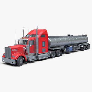 Heavy Truck 02 Food Tank Trailer Generic All PBR Unity UE Textures