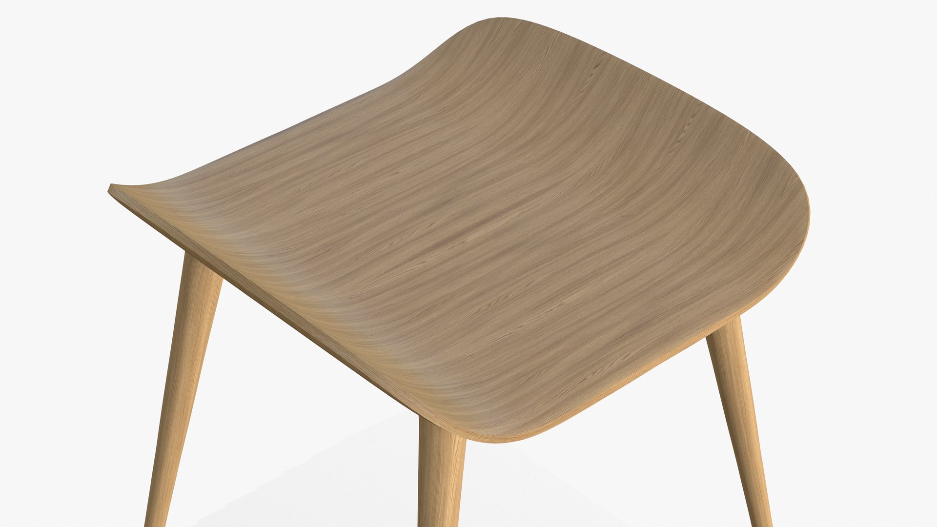 3D Model Wooden Stool Chair Classic TurboSquid 1854947