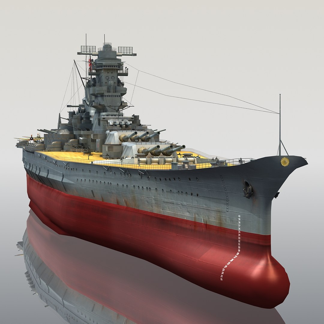 Ijn yamato 3D model - TurboSquid 1211327