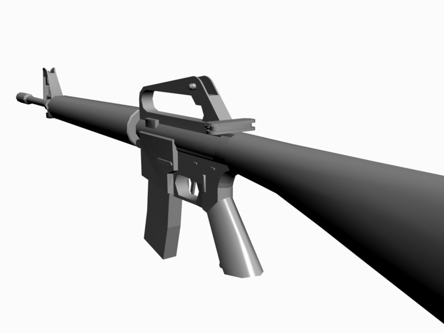 M16a1 Rifle M16 3d 3ds