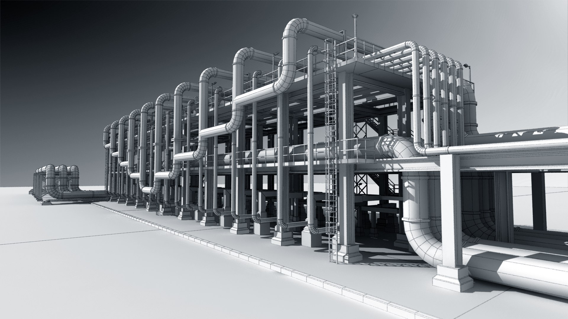 3D Metal Refinery Part 09 - TurboSquid 2049763