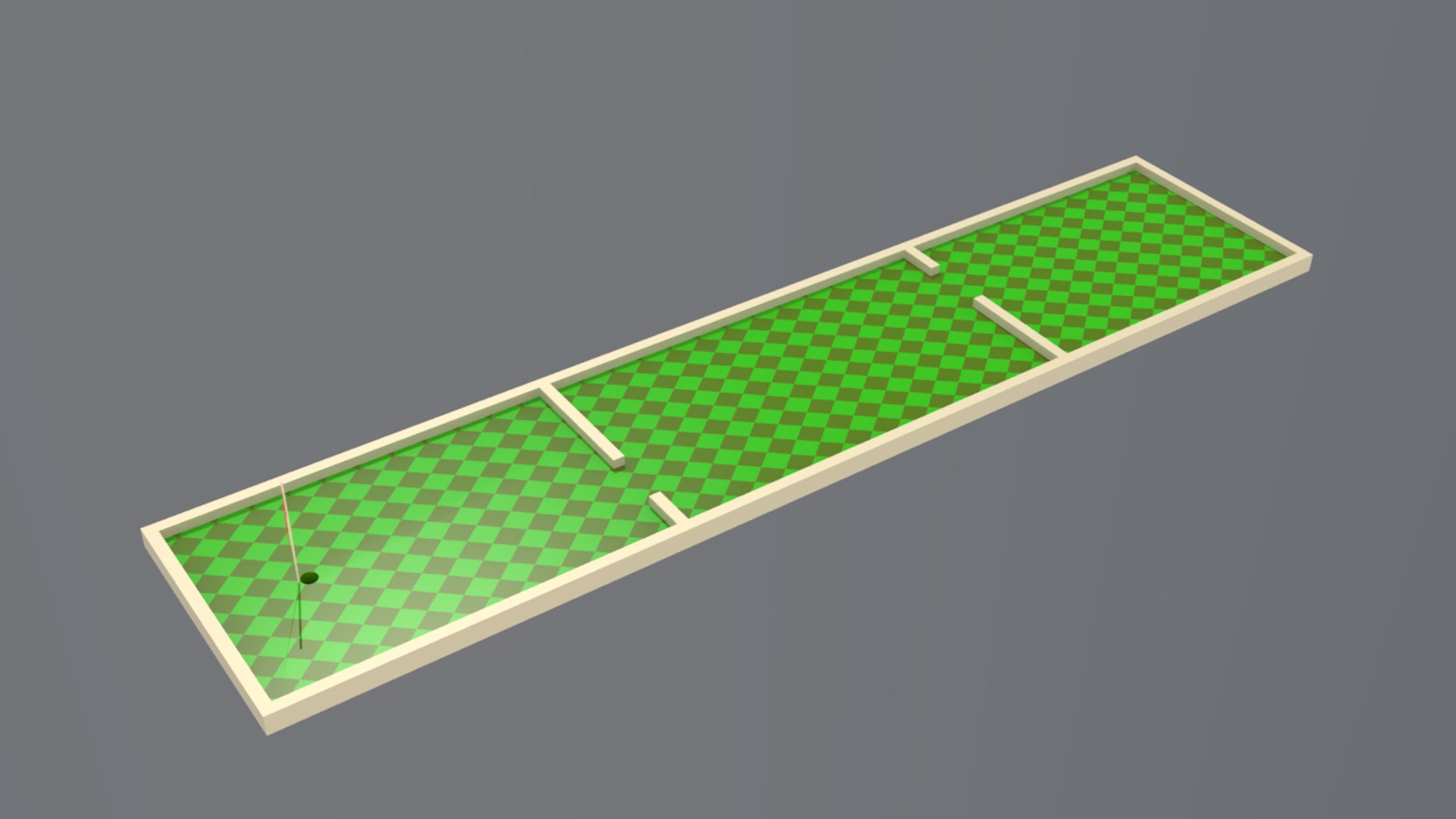 Mini Golf Course 10 3d Model