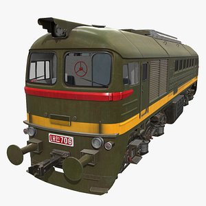 K62 M62 diesel locomotive 3D