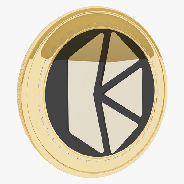 Kyber Network Cryptocurrency Gold Coin 3D model